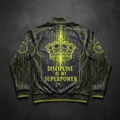 TITAN Discipline Over Motivation Track Jacket Warrior Code Crown phantom grey neon gold matrix warrior streetwear