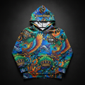 TITAN Crown Edition Kids Phoenix Athletic Hoodie — bold colorful tattoo artwork