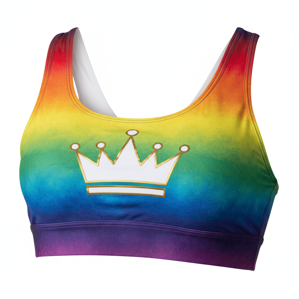 TITAN Rainbow Crown Women’s Sports Bra — Crown SWAG Edition