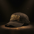 TITAN Embroidered Dad Hat - Black & Gold Crown Edition