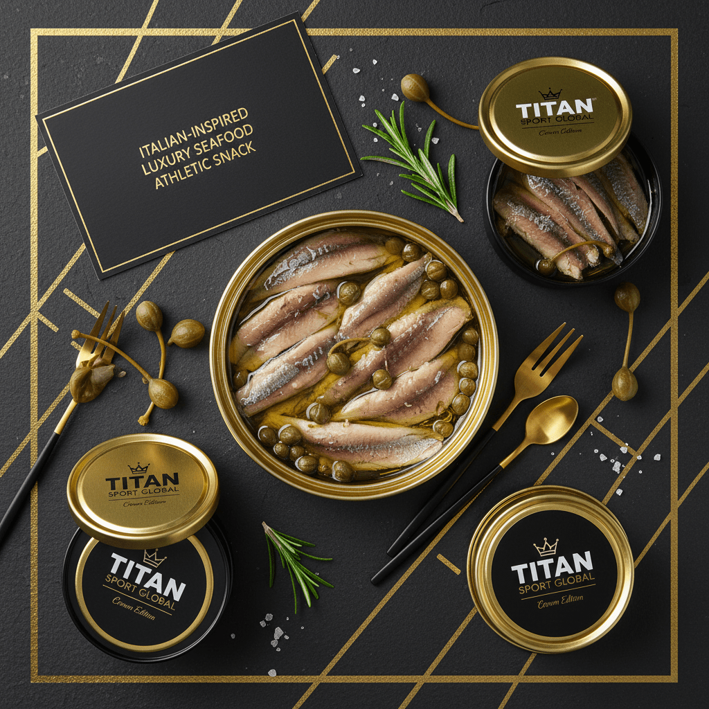 TITAN High-Protein Anchovy & Caper Italian Snack Tin