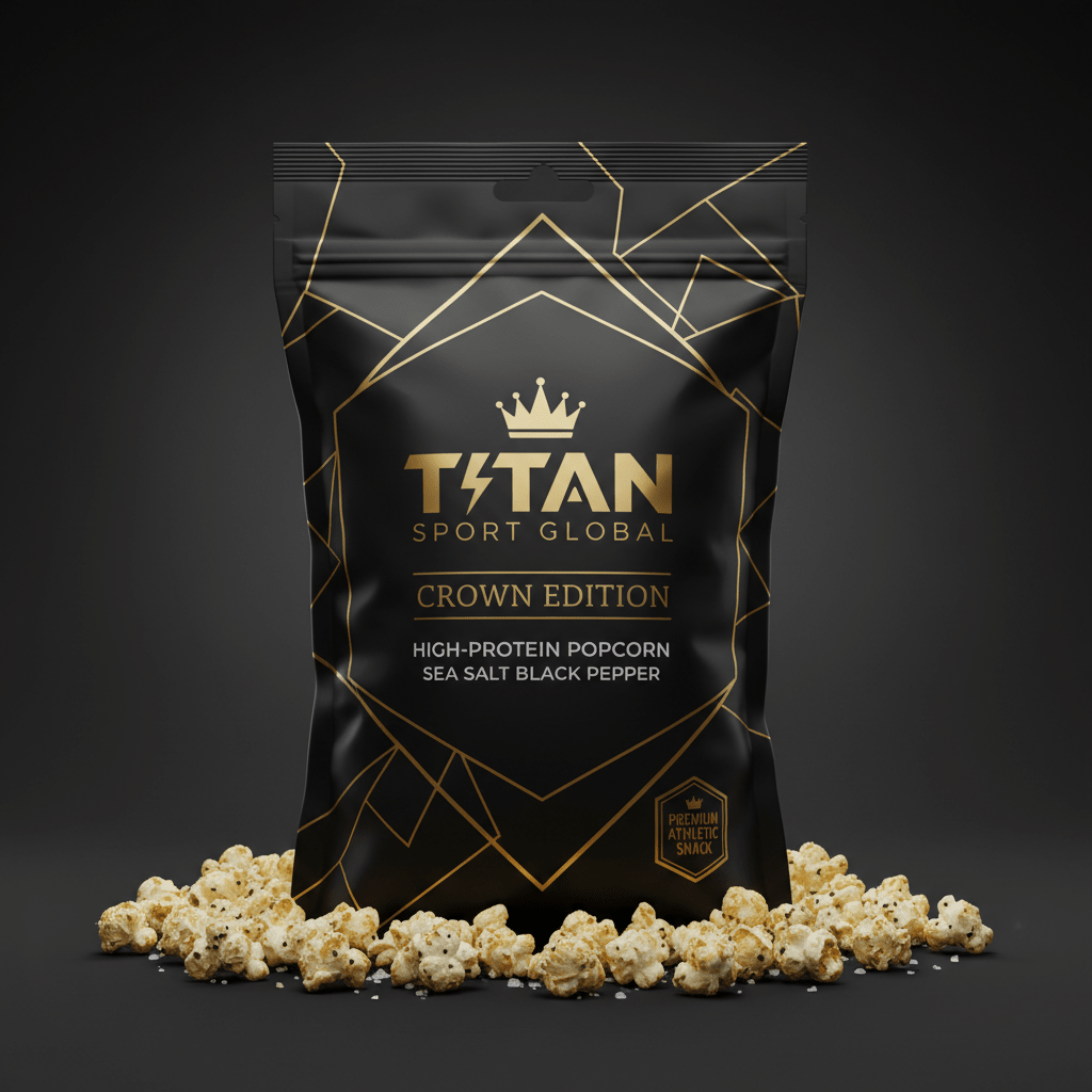 Sea Salt Black Pepper Protein Popcorn — TITAN SPORT GLOBAL