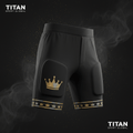 TITAN Crown Edition Baseball Sliding Shorts Matte Black Gold