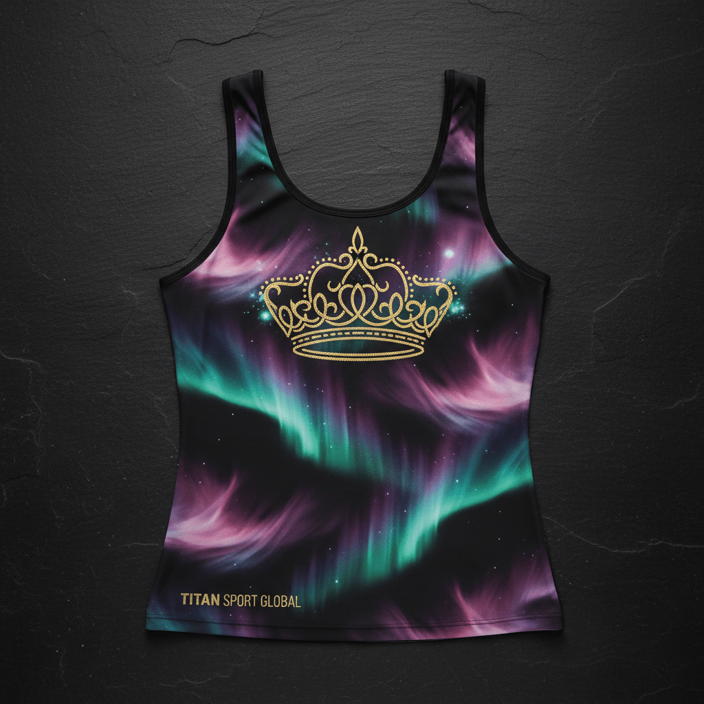 TITAN Women's Aurora Crown Tank Top flat lay