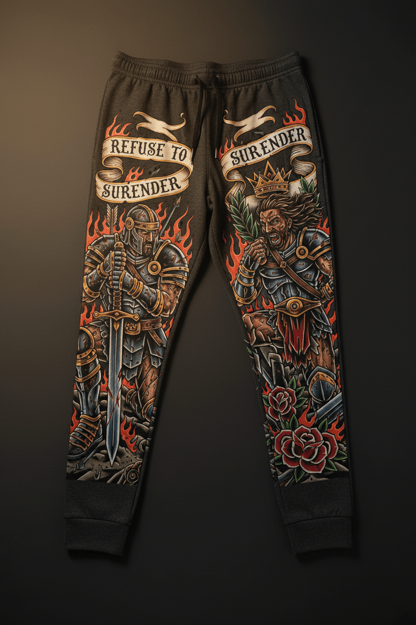 TITAN Refuse to Surrender Joggers - Flat Lay
