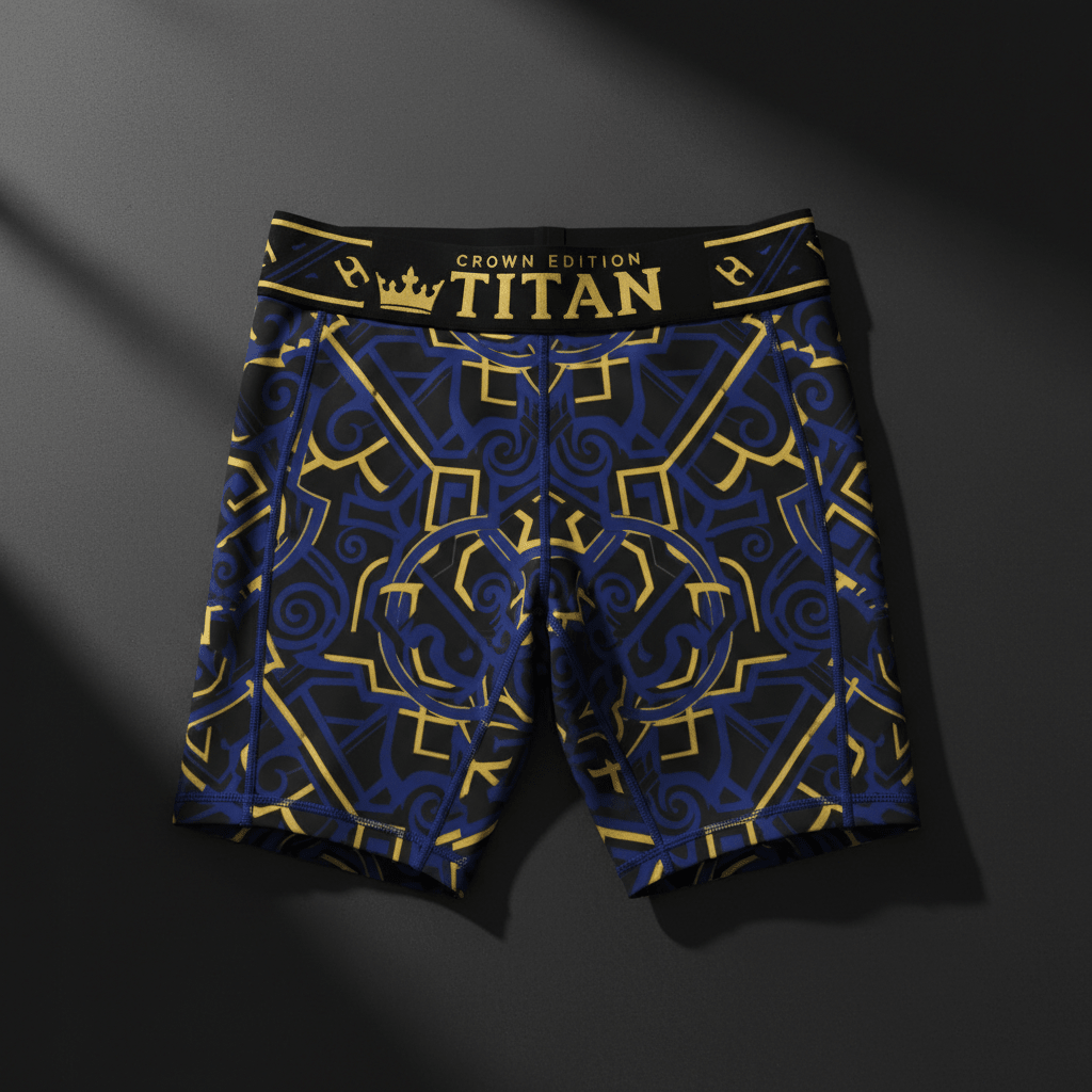 TITAN Men's Compression Shorts - 9" Inseam Performance Shorts