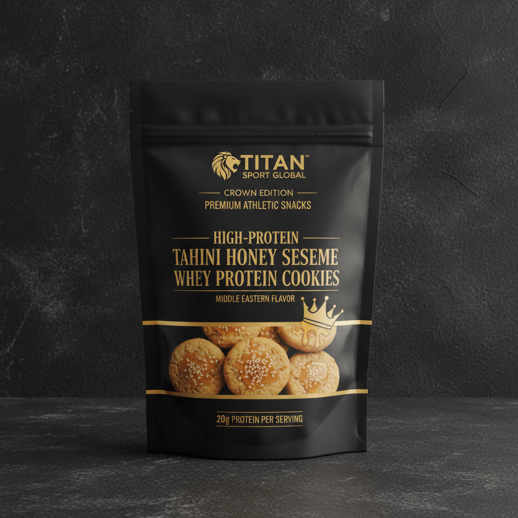 Tahini Honey Sesame Whey Protein Cookie — TITAN SPORT GLOBAL
