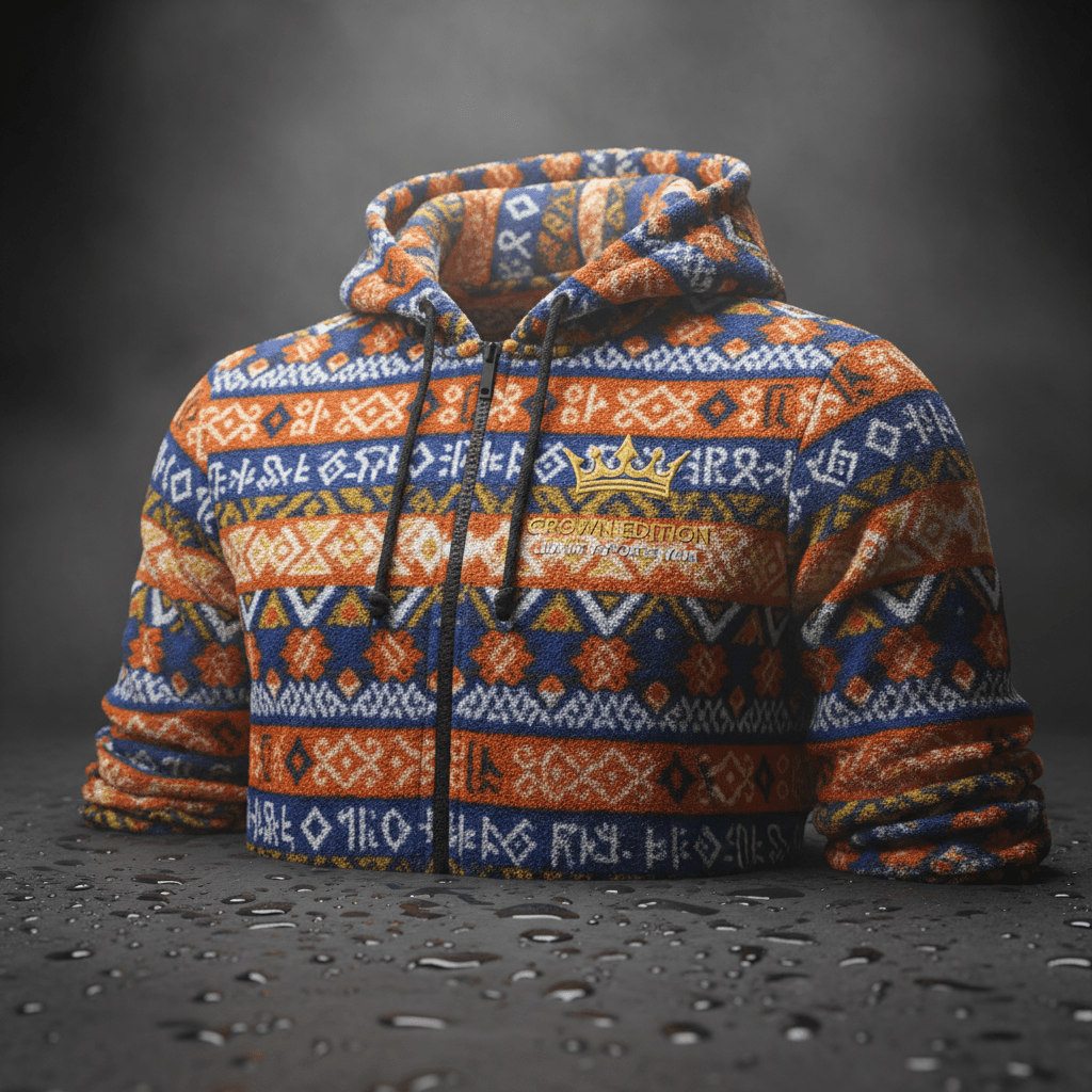TITAN Berber Amazigh Zip-Up Hoodie — Tamazight Edition