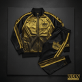 TITAN Women's Cyber Gold Crown Tracksuit matching set flat lay
