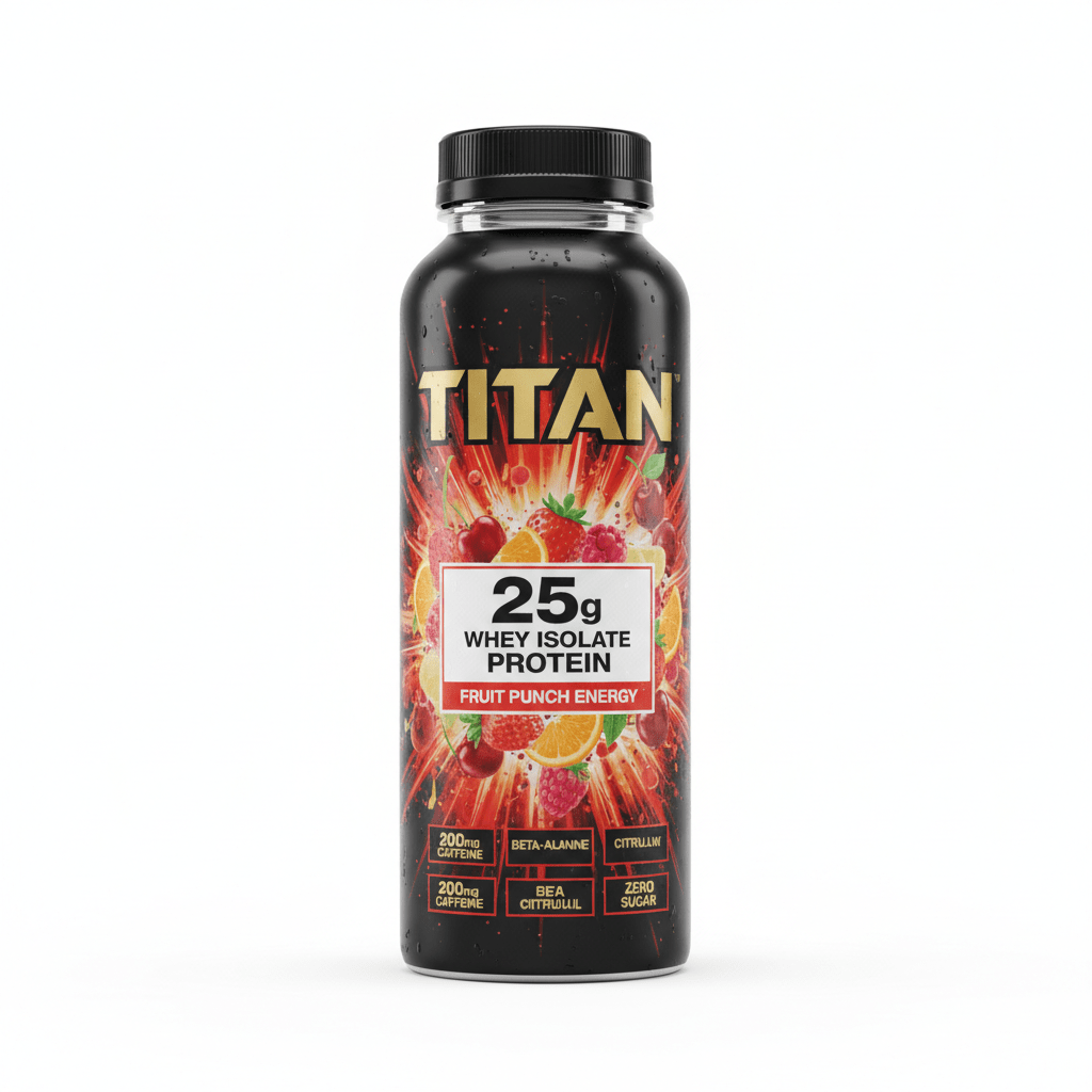TITAN Pre-Workout Protein - Fruit Punch 25g Energy