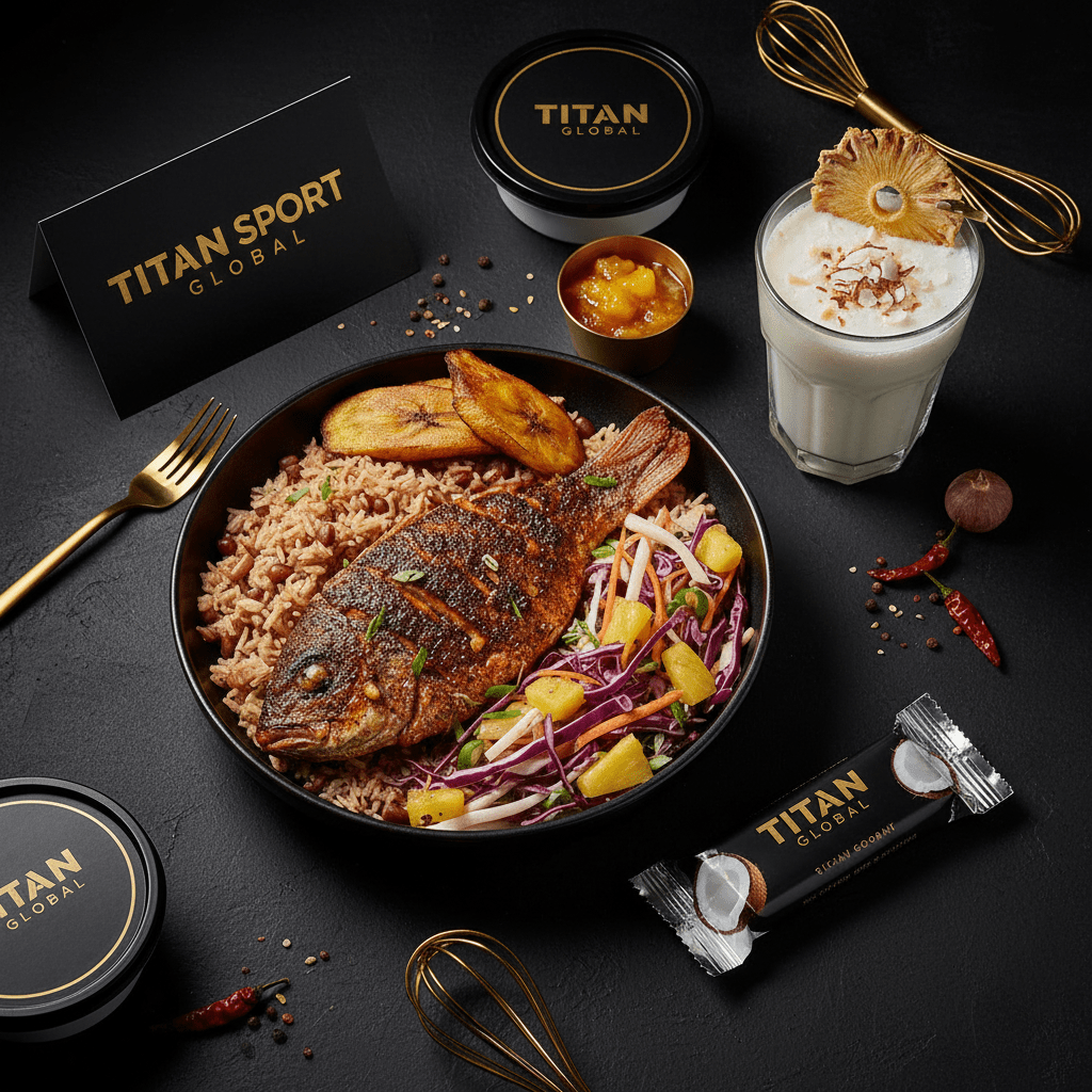 TITAN Crown Caribbean Jerk Snapper high-protein fish weekly monthly meal plan bundle