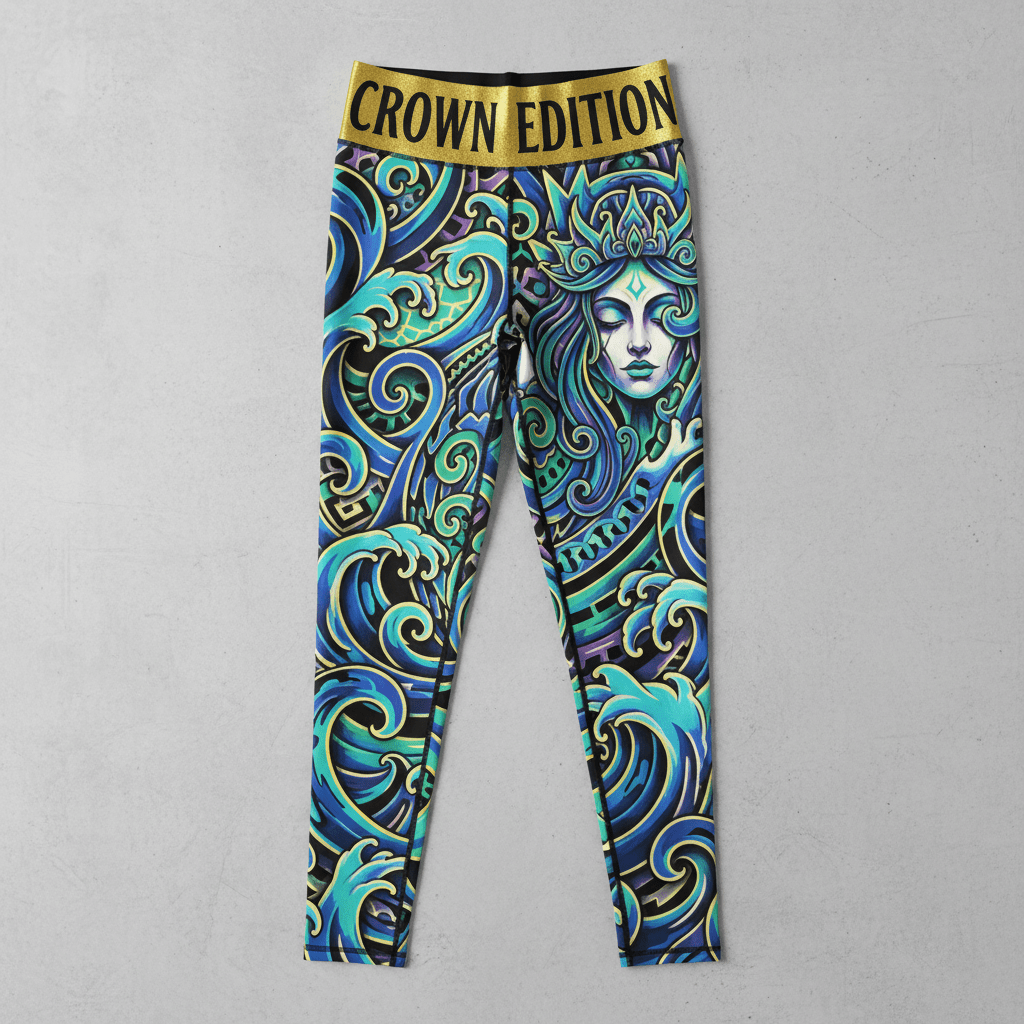 TITAN Women's Maori Ocean Goddess Leggings — Tangaroa Edition
