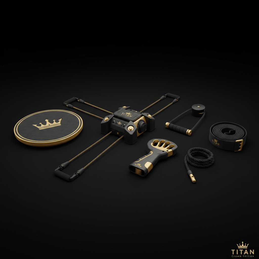 TITAN All-In-One Archery Athlete's Stability & Draw Strength Home Gym Kit — Crown Edition