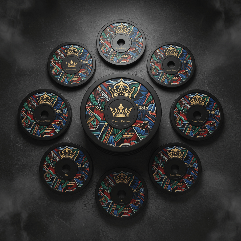 TITAN Crown Edition Olympic Cast Iron Weight Plate Set