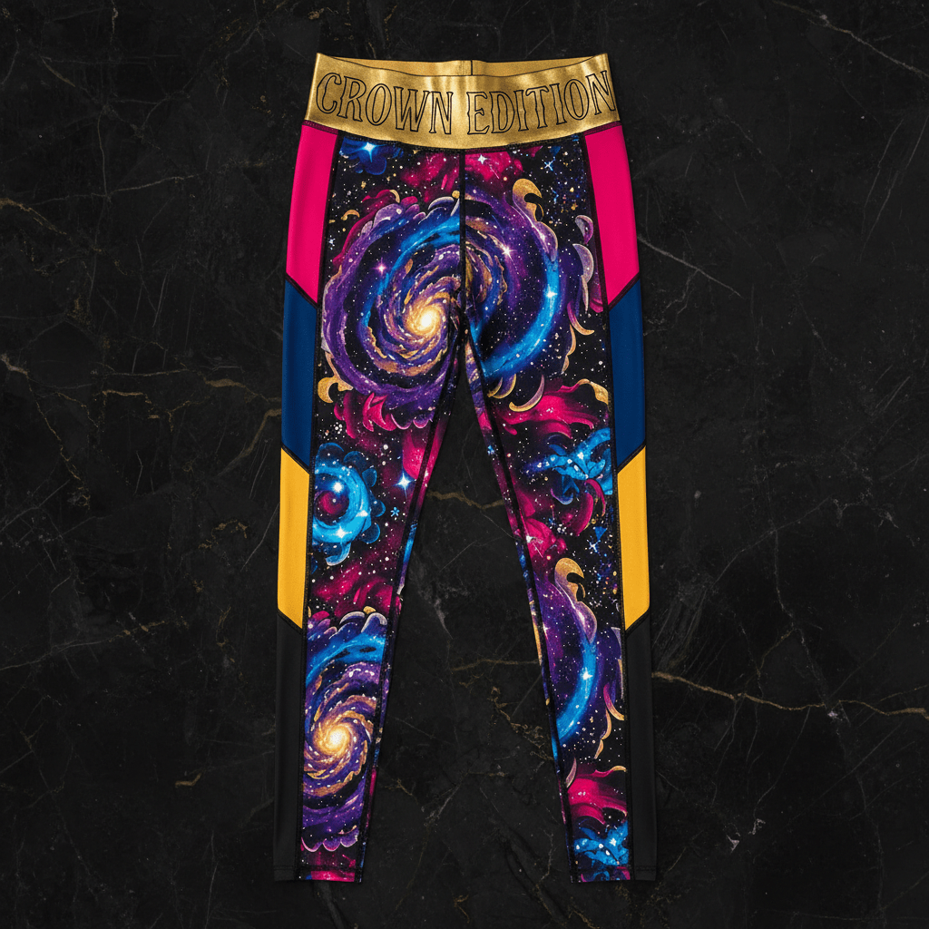 TITAN Crown Edition Tattoo Art Galaxy Leggings Women's Athletic Bottoms