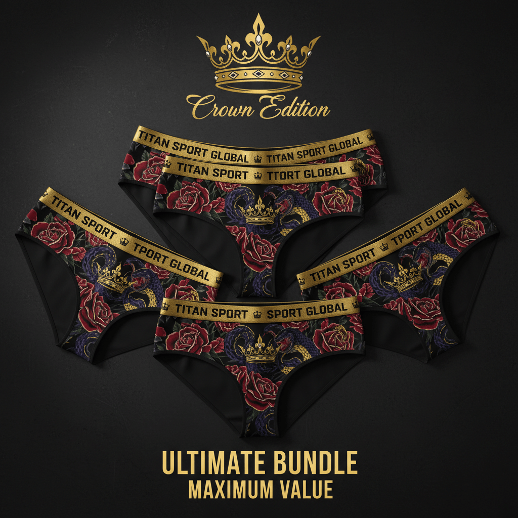 TITAN Crown Edition Women's Sport Underwear 5-Pack Ultimate Bundle