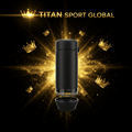 TITAN SPORT GLOBAL portable dog water bottle with built-in bowl