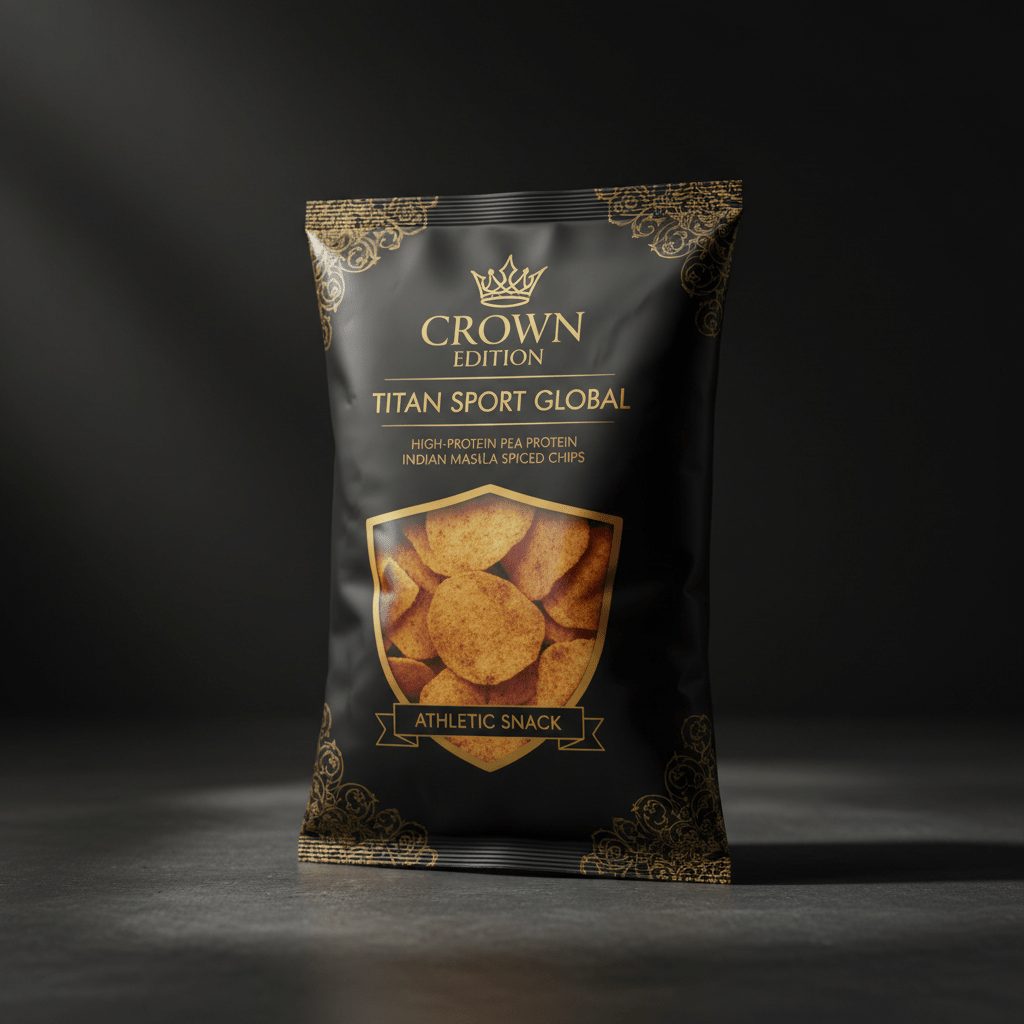 Pea Protein Indian Masala Spiced Chips — TITAN SPORT GLOBAL