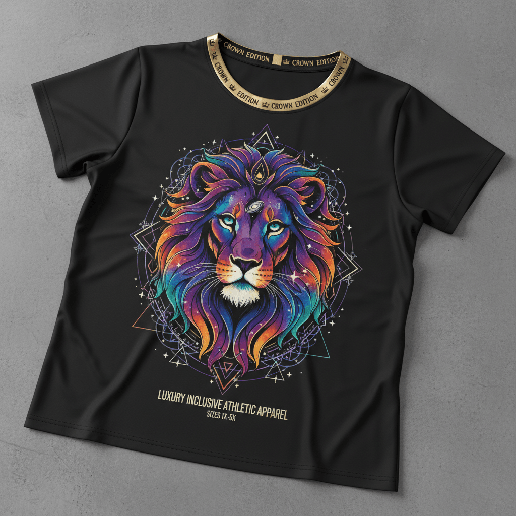 TITAN Plus Women's Cosmic Lioness Tee — Inclusive Crown Edition