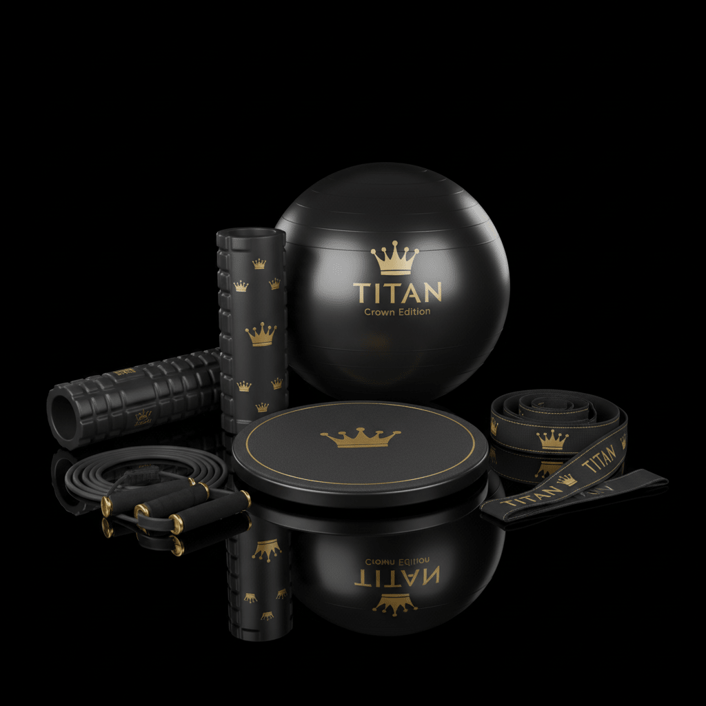 TITAN All-In-One Equestrian Rider's Core & Balance Home Gym Kit — Crown Edition