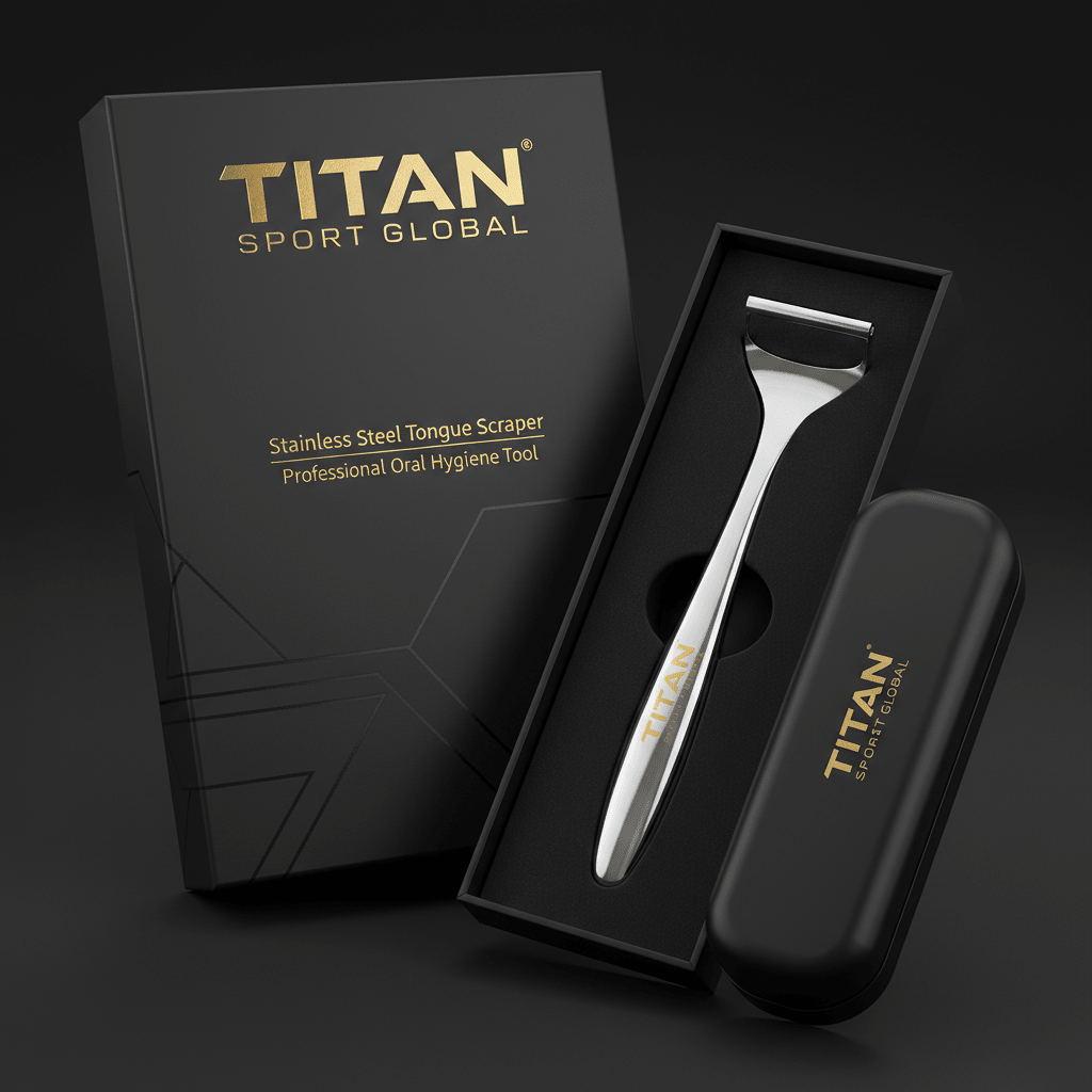 TITAN HIM Tongue Scraper Stainless Steel