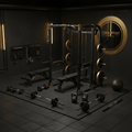 TITAN All-In-One Basement Home Gym Setup Crown Edition