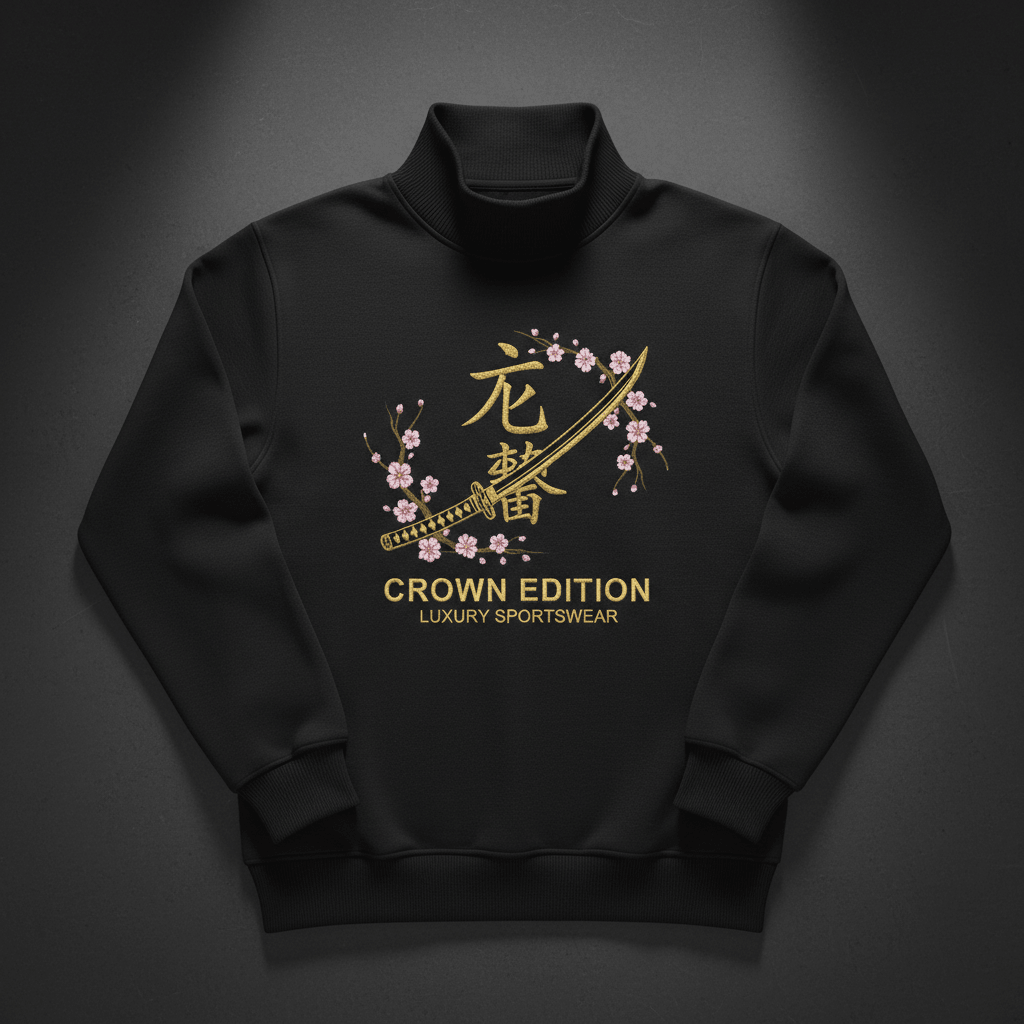 TITAN Samurai Bushido Crewneck Turtleneck — Katana Edition
