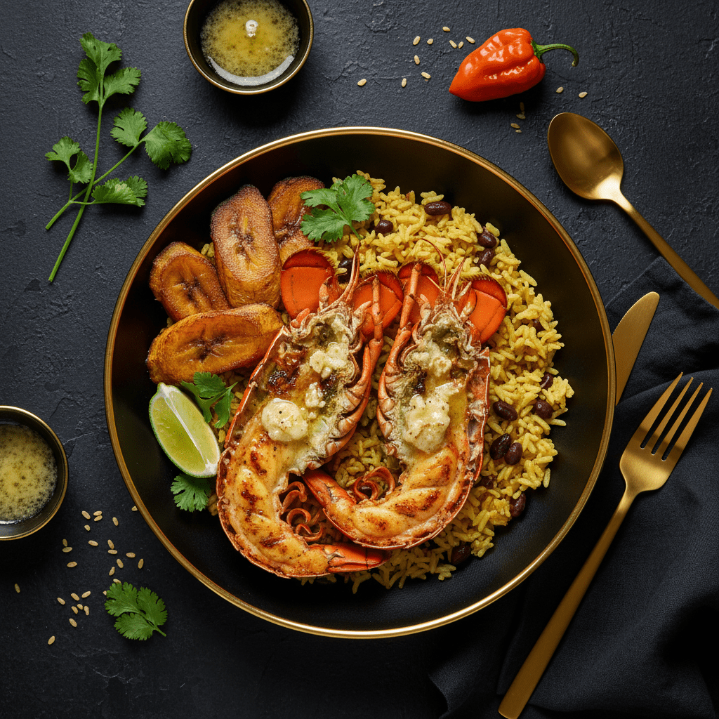 TITAN Caribbean Lobster & Rice Seafood Lunch Bowl