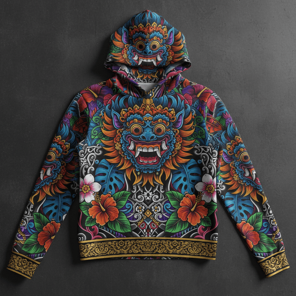 TITAN Women's Balinese Barong Spirit Hoodie — Rangda Edition