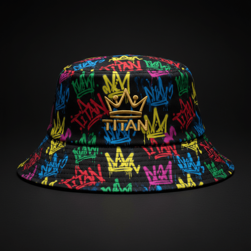 TITAN Bucket Hat — Graffiti Crown