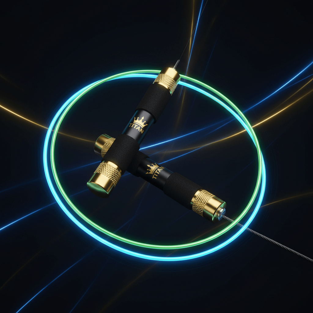TITAN Speed Jump Rope Black & Gold