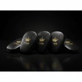 TITAN Focus Pads Blackout Series — matte black leather with gold crown logo