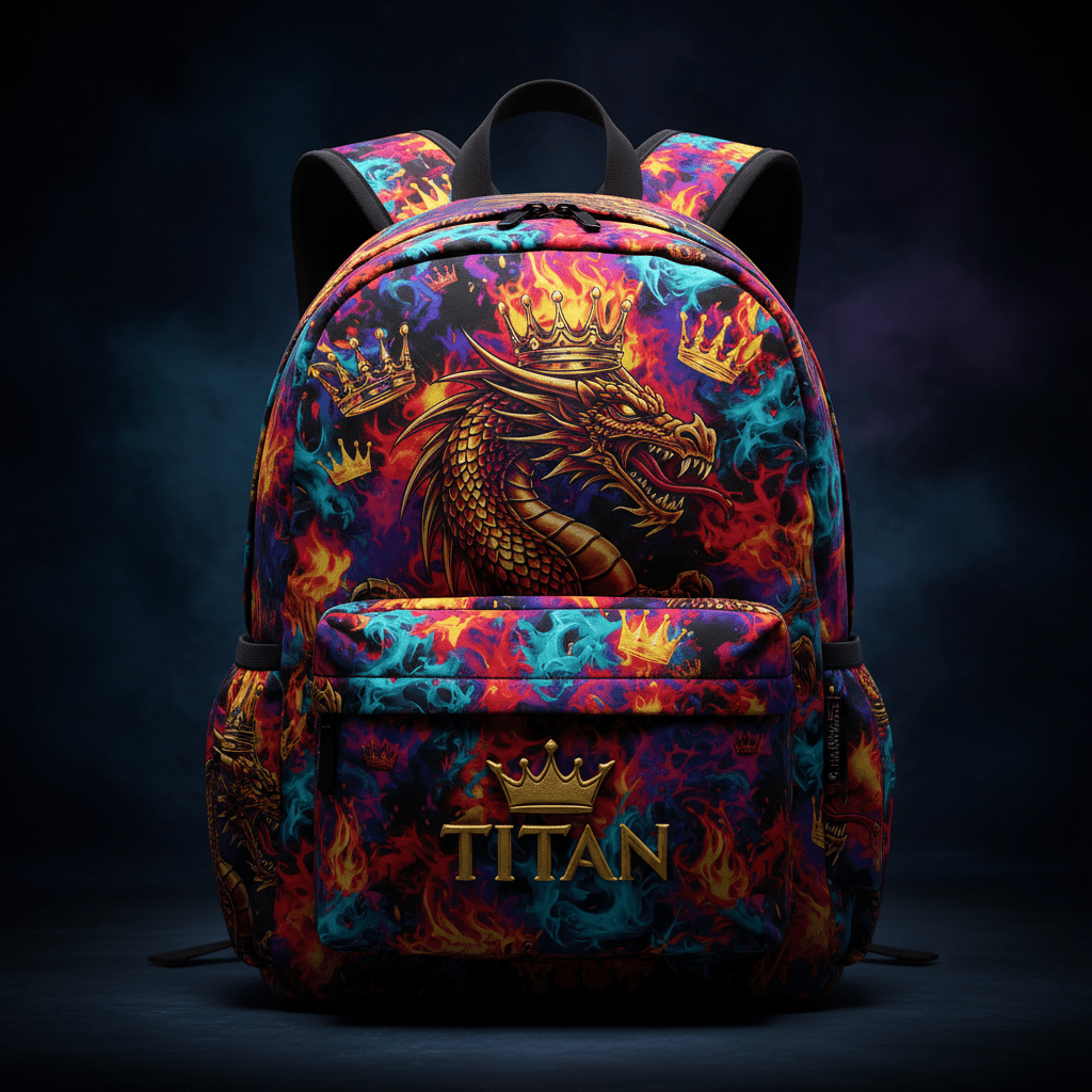 TITAN Kids Backpack — Dragon Crown