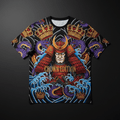 TITAN Crown Edition Tattoo Art Men's Lounge T-Shirt - bold samurai wave tattoo artwork on matte black pima cotton
