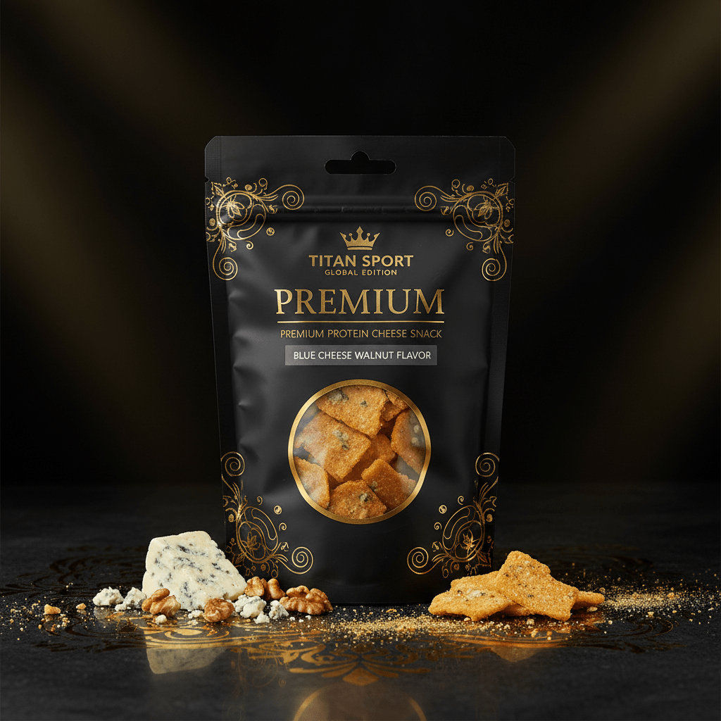 Crown High-Protein Blue Cheese & Walnut Cheese Crisps