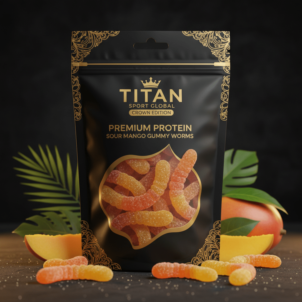 Crown High-Protein Sour Mango Worms