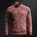TITAN Crown Edition Women's Peony Bloom Track Jacket — Rose & Champagne Gold