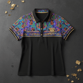 TITAN Women's Neon Byzantine Mosaic Sport Polo — Constantinople Edition