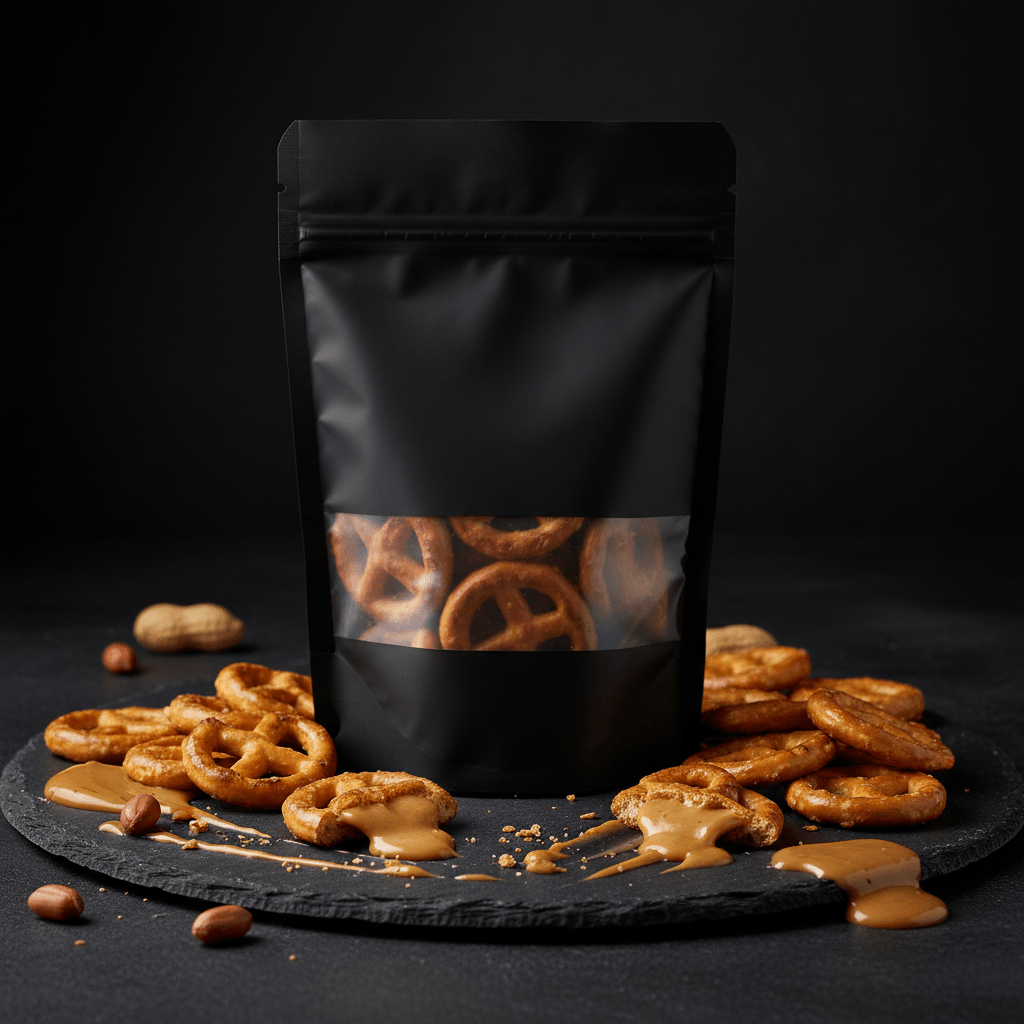 TITAN Protein Pretzel Bites – Peanut Butter Filled, premium product photography