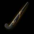 TITAN Field Hockey Stick Elite Blackout — matte black with gold crown logo