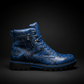 TITAN Hiking Boot — Raven Cobalt Blue Tattoo Edition
