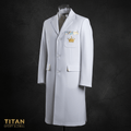 TITAN Crown Edition Cricket Umpire Coat White Gold