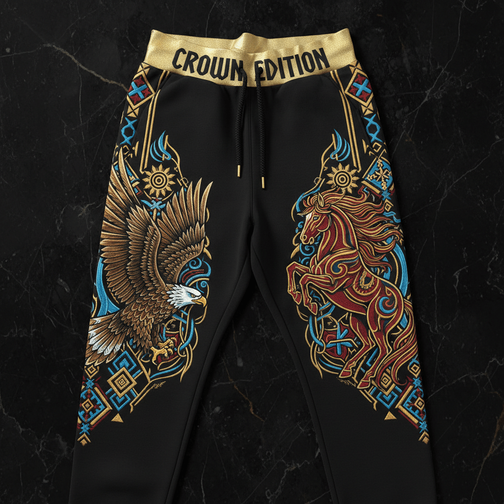 TITAN Crown Edition Tattoo Art Mongolian Steppe Sweatpants Women's Athletic Bottoms
