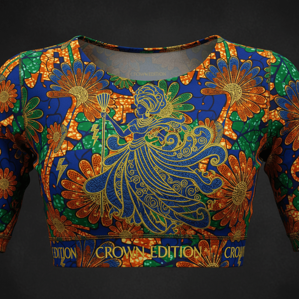 TITAN Women’s African Ankara Crop Top — Oya Edition