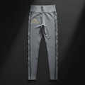 TITAN Women's Everyday High-Waist Seamless Leggings Heather Grey Diamond Crown Edition flat lay