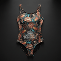 TITAN Women's One-Piece Swimsuit Koi Queen Crown Edition