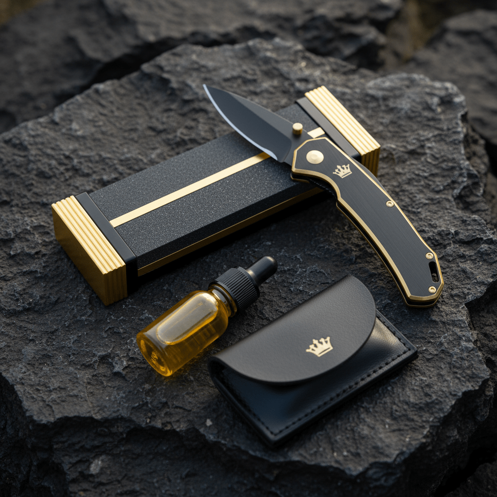 TITAN EdgeMaster Whetstone Sharpening Kit — Crown Edition