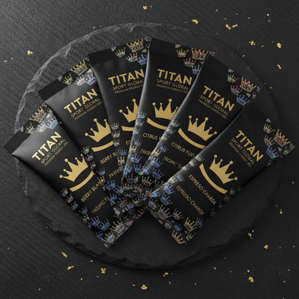 TITAN Crown Edition Cycling Energy Gels 12 Pack