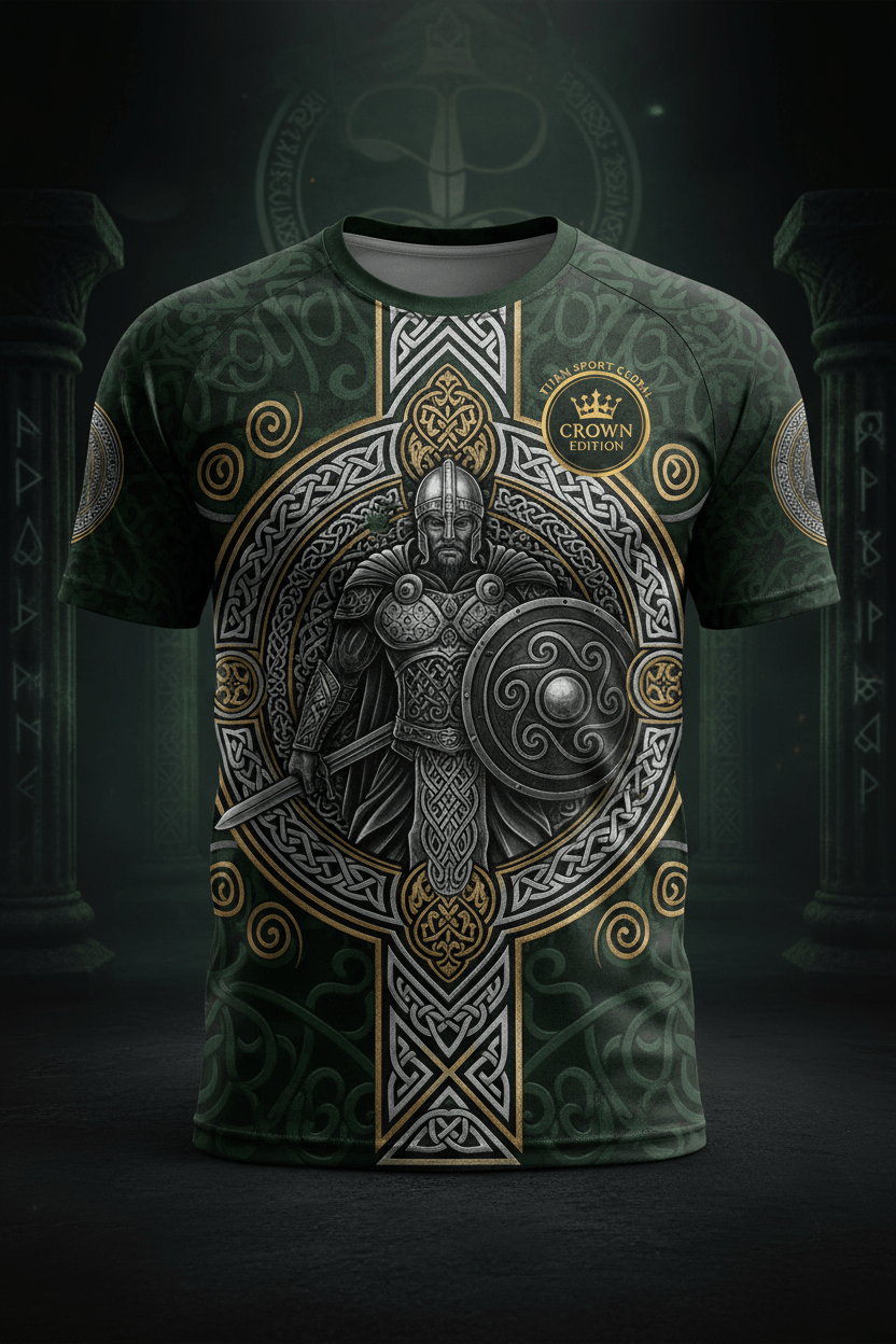 TITAN Men's Celtic Warrior Training Tee Emerald Isle Edition