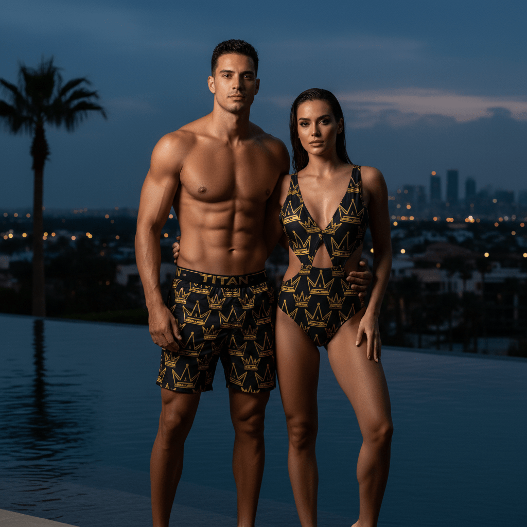 TITAN HIS & HER Matching Crown Swim Set